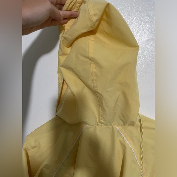 WOMENS VINTAGE REEBOK WINDBREAKER PULLOVER JACKET Size M Yellow - Picture 4 of 12